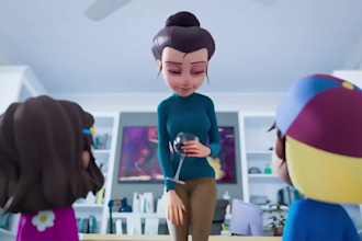 create realistic character animation 3d character video character design