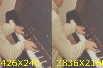 upscale, enhance your low quality video to 4k