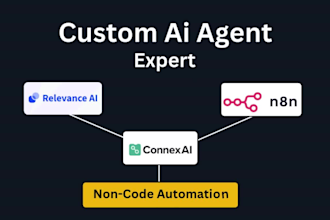 build custom ai automations using n8n, relevance ai, connex ai