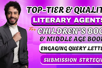 find top tier literary agents for your children book or middle age book