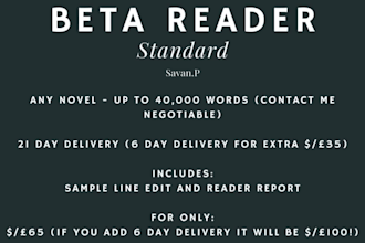 provide expert beta reading feedback