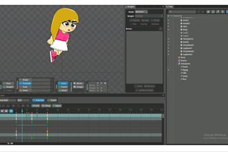 2d character sprites design and sprite sheets for video game