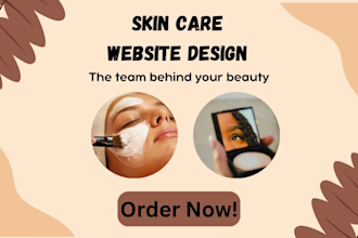 design skincare shopify store, beauty store skincare website