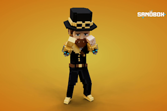 design 3d voxel art or nft for sandbox