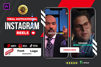 create HD motivational custom insta reels and youtube shorts