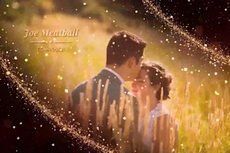 create a wedding slideshow save the date