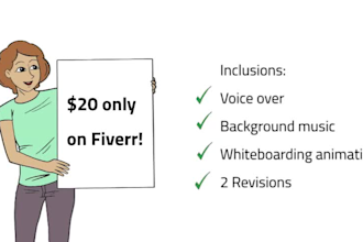 create whiteboarding video with voice over