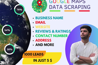 scrape data from google maps for lead generation, data collection