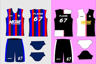 design sports wear sublimation printing files