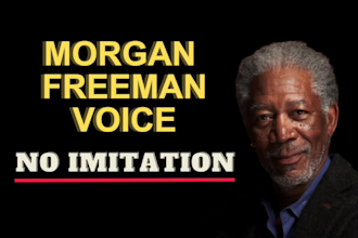 create the real voice of morgan freeman an identical voice