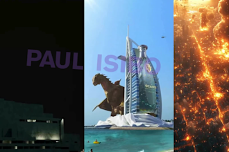 3d custom compositing design effect fire effect motion tracking character model