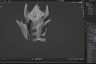 sculpt wearable 3d mask model, helmet mask, oni mask, printable mask stl