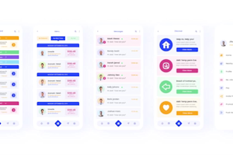 design mobile app UI for android and ios
