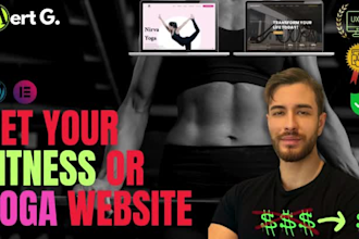 build a modern yoga, fitness or gym website