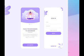 design mobile app ui ux design, dashboard and web ui ux design in figma