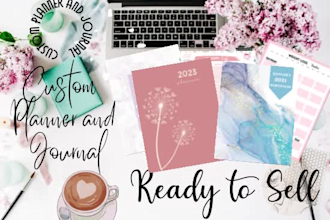 design high quality planner or journal