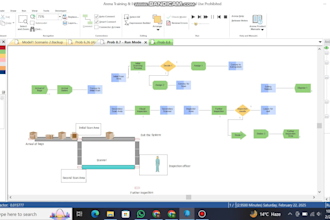 develop simulation models using excel and arena software