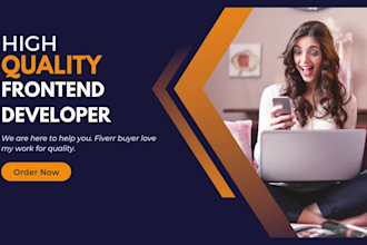 do frontend web development in HTML CSS javascript