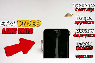 edit youtube shorts, reels and tik tok with subtitles and sound effects