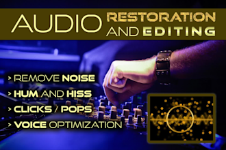 clean up, restore, and optimize your audio
