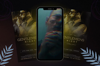 design animated flyer for party, event, club or social media in 24hours
