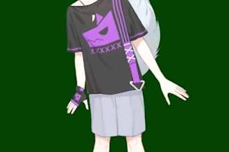 anime vtuber live2d vtuber rigging nsfw vtuber avatar model, vtuber commission