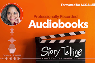 perform, narrate and edit your audiobook for acx audible