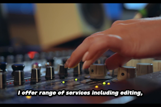 fix, repair, clean up, de noise your audio recording or your video s audio