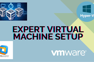 set up and configure your virtual machine using vmware and hyperv