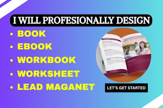 design editable ebook lead magnet coursebook worksheet cookbook fitness ebook