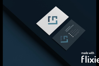 create a professional business card design and stationery