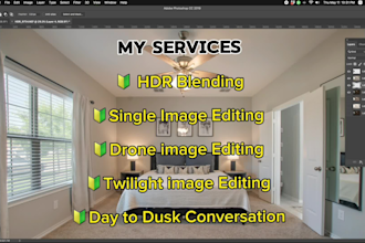 do real estate images hdr hand blending and retouching