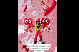 create unique 3d claymation animation for music videos, explainer and commercial