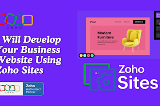 develop your business website using zoho sites