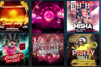 create event, club party, club flyer and motion flyers