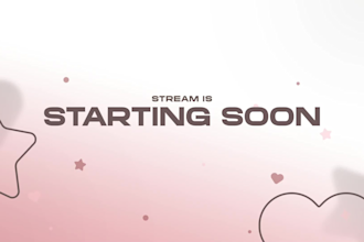 design cute stream overlays, screens, and panels