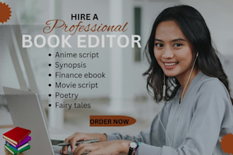 write, format synopsis finance ebook anime peotry fairy tales