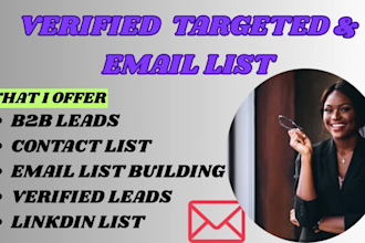 build a verified and targeted email list for cold outreach  lead generation