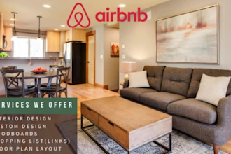 design your airbnb space, online interior design services