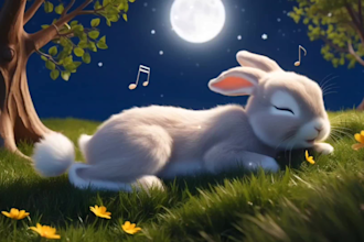 create monitizable  lullaby, baby sleep music videos for youtube channel