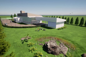 3d model architect and structure factory