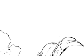 do fame by frame line art animation 2d traditional  pencil hand drawn animation