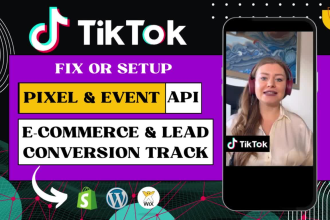 setup tiktok pixel, tiktok conversion API, event api, tiktok ads manager via GTM