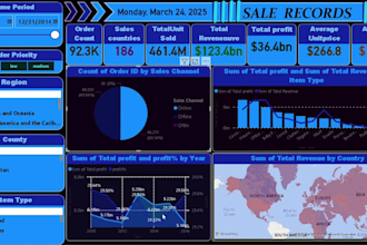 build your power bi custom dashboard and data visualization