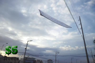 spin your text or messages using arrow shaped signboard