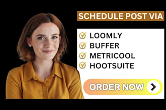 schedule posts on instagram, facebook via buffer, hootsuite, metricool, canva