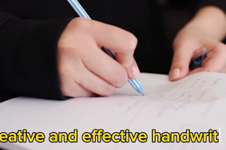 write notes for you in beautiful handwriting