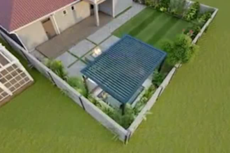 do backyard landscape garden pool patio deck adu pergola gazebo terrace design