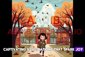 illustrate children story book illustration and book cover