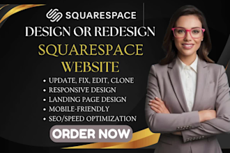 design, duplicate clone, revamp squarespace website edit, fix update squarespace